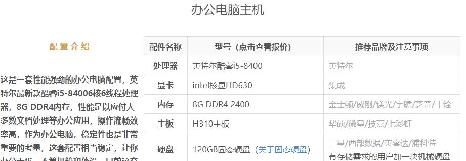 深入了解电脑配置的必备知识（掌握电脑硬件配置的关键要素）  第1张