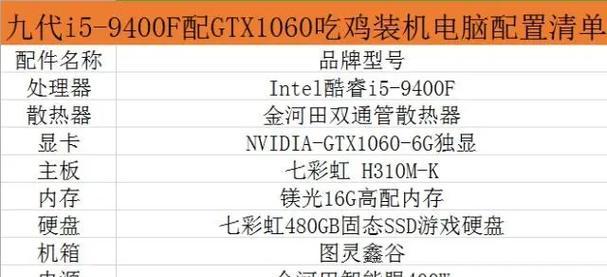 6000元预算下如何组装i5-8400与GTX1060的吃鸡电脑？配置清单有哪些要点？  第2张